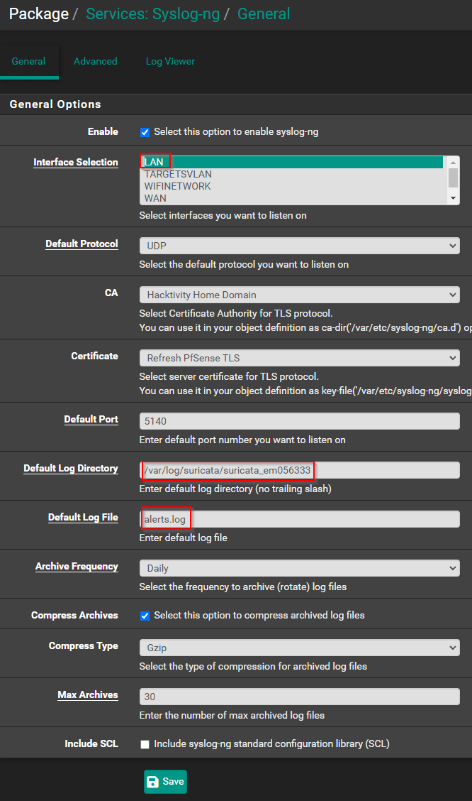 PFSense Settings 6